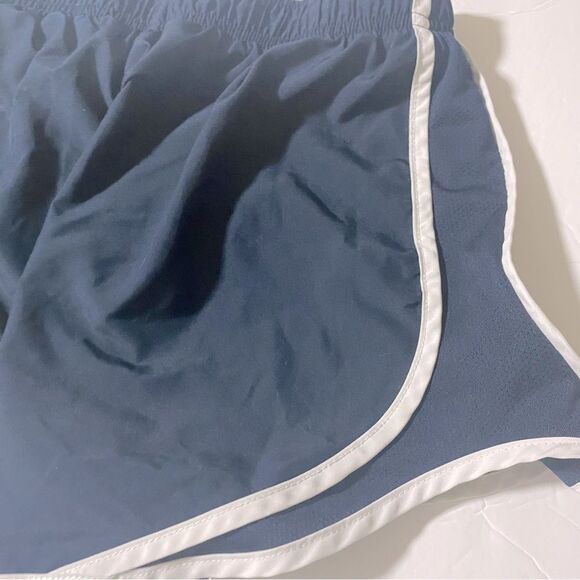 Nike running shorts Tempo navy blue white stripe classic line brief women’s L - Picture 6 of 10